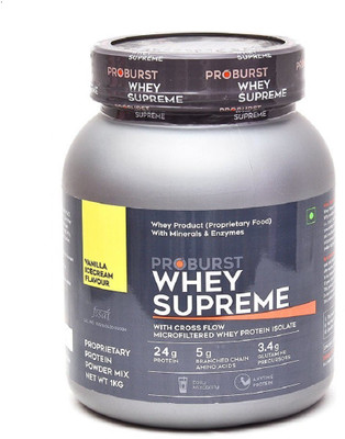 

PROBURST Whey Supreme - 1kg Whey Protein(1, Vanilla)