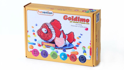 

Funvention Goldimo 3D Model Puzzle Kit(32 Pieces)