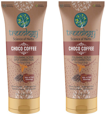 

Treeology Choco Coffee Polishing Scrub Spot Correctoin Pack of 2 Scrub(100 g)