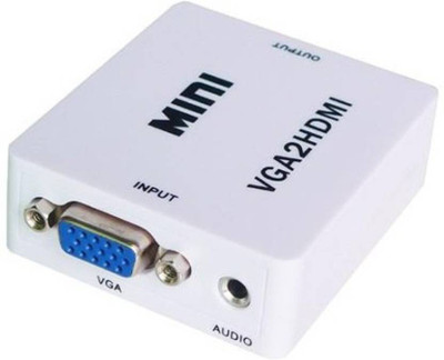 NeroEdge Mini VGA Audio to HDMI 1080P Converter Media Streaming Device(White)