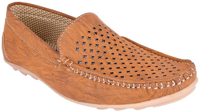 

LeatherKraft Loafers For Men(Tan