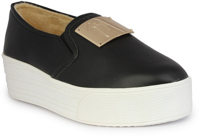 Shoelover Slip On Sneakers For Women(Black
