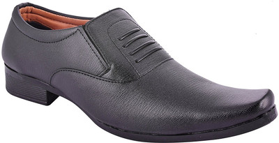LeatherKraft Slip On For Men(Black