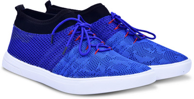 

Highfly Men's Mesh Stylish Sports Shoes, Cricket Shoes, Running Shoes (6-10) Sneakers For Men(Blue