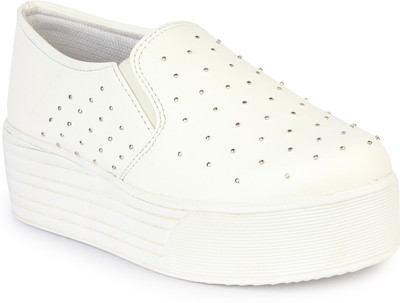 

Shoelover Slip On Sneakers For Women(White