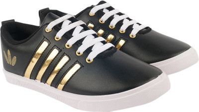 

BUNNIES addifit Canvas Shoes For Men(Gold, Black