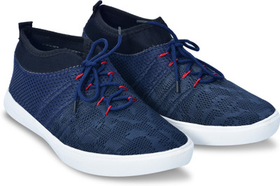 

Highfly Men's Mesh Stylish Sports Shoes, Cricket Shoes, Running Shoes (-10) Sneakers For Men(Navy