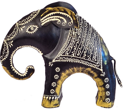 

VedasExports Aston Elephant Brown Big Decorative Showpiece - 22.5 cm(Iron, Brown)