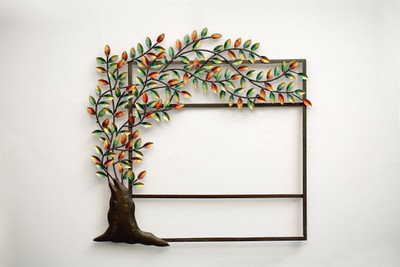 

VedasExports Tree Mirror Decorative Showpiece - 75 cm(Iron, Multicolor)