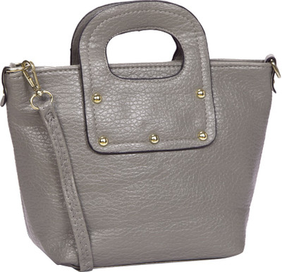 

Bagkok Women Casual Grey PU Sling Bag