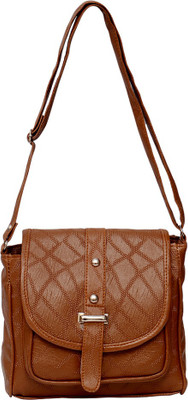 

Roshiaaz Women Casual Brown PU Sling Bag
