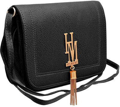 

Anamika Bags Women Casual Black Brocade Sling Bag