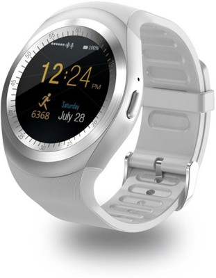 

Mobilelink Y1 Smartwatch for Pixel V2 silver Smartwatch(Silver Strap Regular)