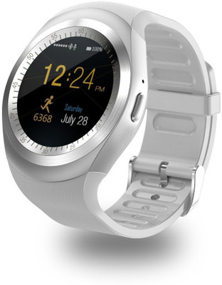 

M-Stark Y1 Smartwatch for Pixel V2 silver Smartwatch(Silver Strap Regular)