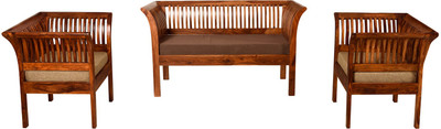 

Induscraft Fabric 2 + 1 + 1 Beige Sofa Set
