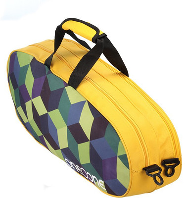 

One O One Canvas Collection Double Block Badminton / Tennis Kit Bag Badminton Kitbag(Yellow, Kit Bag