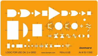 

Isomars IS1139S Electrical Symbol Drafting and Drawing Stencil(Pack of 1, Laser Cut & Printed)