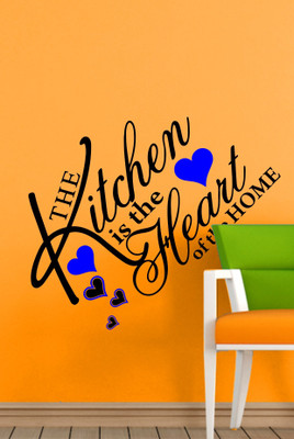 

RNG  kitchen quotes wall art ( Wall Coverage Area - Height 45 cms X Width 60 cms )(Pack of 1) Sticker(Pack of 1, Black+blue