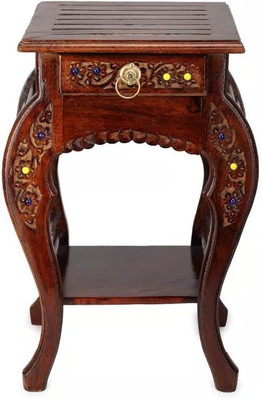 

Onlineshoppee Wooden Hand Carved Nag- Stool(Brown)