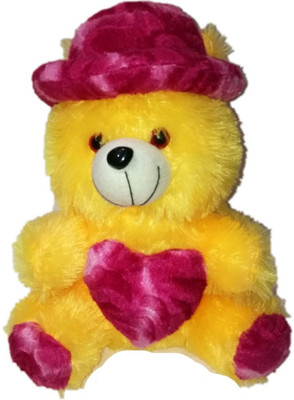 Pink and yellow teddy bear hotsell