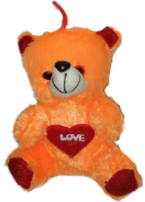 

COST TO COST Kids soft toy orange love teddy - 7 inch(Orange)