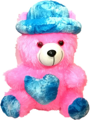 

COST TO COST Pink Teddy with blue Cap - 12 inch(Pink)