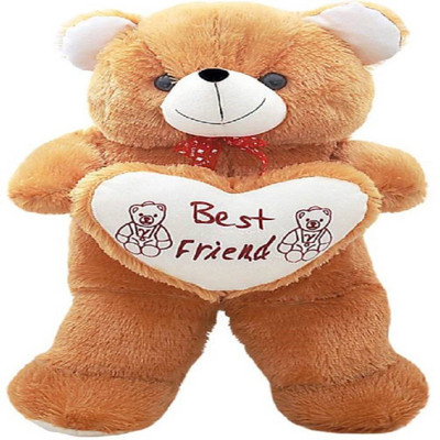 GVC Toys Cute Brown with Heart Teddy Bear - 70 cm(Brown)