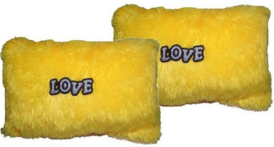 

COST TO COST Super soft yellow pillow pack of 2 - 10 inch(Yellow)