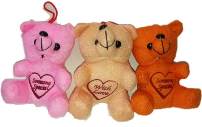 COST TO COST Super soft teddy pack of 3 small - 6 inch(Multicolor)