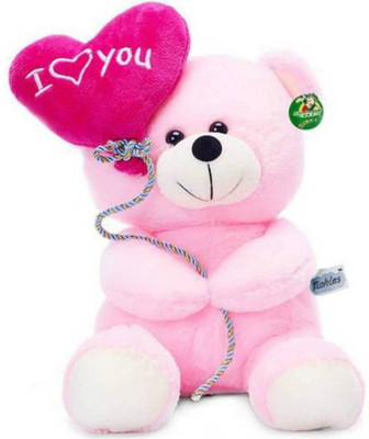 

BNP Teddy with heart baloon - 18 cm(Pink)