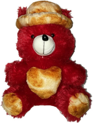 

COST TO COST Kids super soft red teddy with cap - 12 inch(Red)
