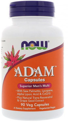 

Now Foods ADAM, Men's Multiple Vitamin 90 Veg Capsules(90 No)