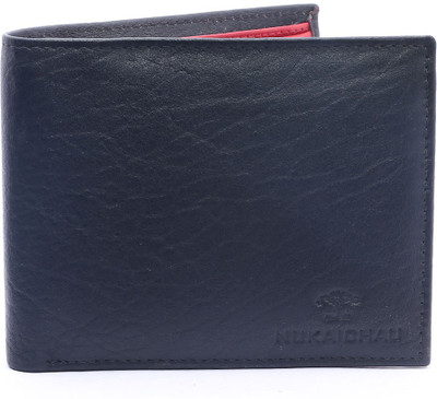 

NUKAICHAU Men Black Genuine Leather Wallet(6 Card Slots)