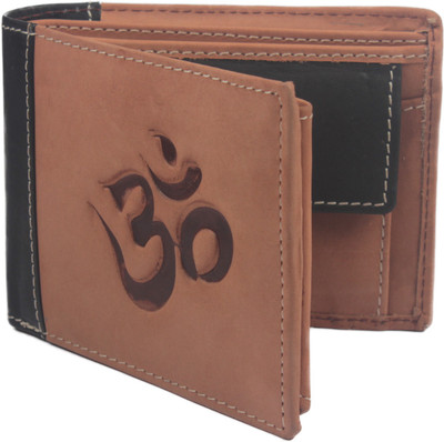 

Hidelink Men Brown Genuine Leather Wallet(6 Card Slots)