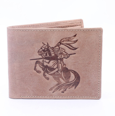 

NUKAICHAU Men Brown Genuine Leather Wallet(6 Card Slots)