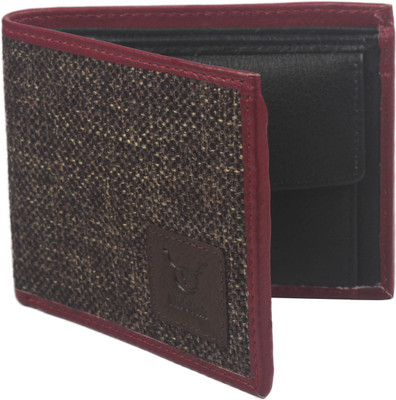 

Hidelink Men Brown Genuine Leather Wallet(6 Card Slots)