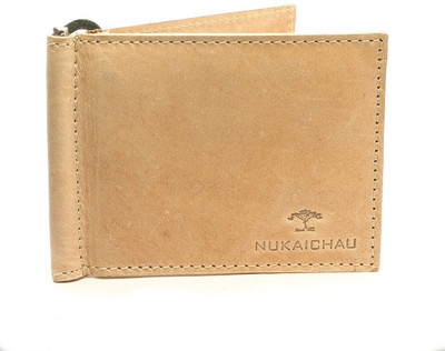 

NUKAICHAU Men Brown Genuine Leather Wallet(6 Card Slots)