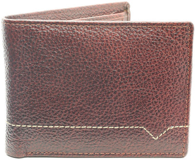 

NUKAICHAU Men Brown Genuine Leather Wallet(6 Card Slots)