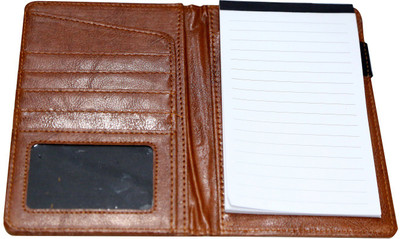 

Majaria Men Brown Genuine Leather Document Holder(6 Card Slots)