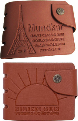 

Peacock Mundkar Boys Tan Artificial Leather Wallet(5 Card Slots)