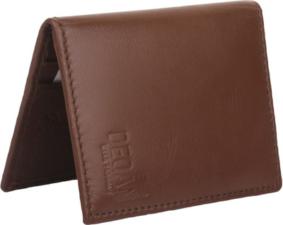 

DEQAN Men Brown Genuine Leather Card Holder(4 Card Slots)