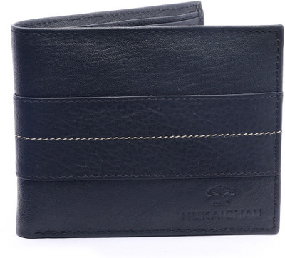 

NUKAICHAU Men Black Genuine Leather Wallet(6 Card Slots)