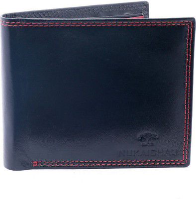 

NUKAICHAU Men Black Genuine Leather Wallet(6 Card Slots)