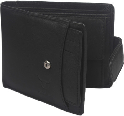 

Hidelink Men Black Genuine Leather Wallet(6 Card Slots)