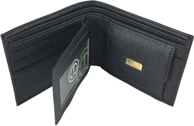 

SA Enterprises Men Black Artificial Leather Wallet(3 Card Slots)