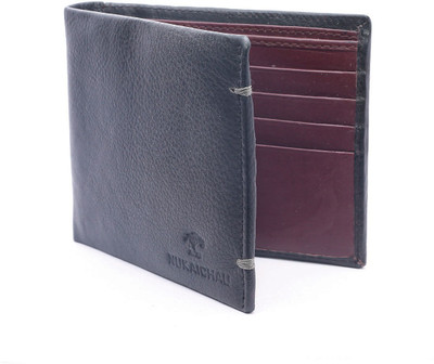 

NUKAICHAU Men Black Genuine Leather Wallet(6 Card Slots)
