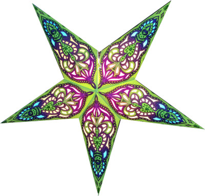 

art n idea GREEN NEW GANESHA GLITTER Hanging Star Pack of 1