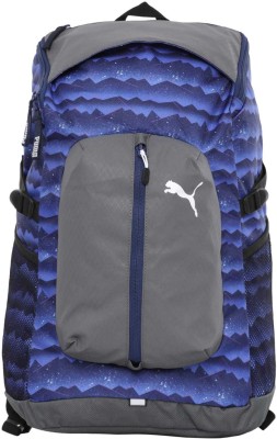 puma unisex blue apex laptop backpack