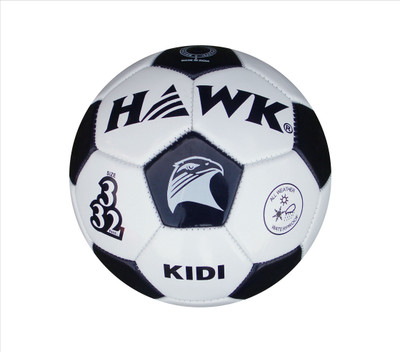HAWK KIDI WHITE/BLACK Football - Size: (Pack of 1, White, Black