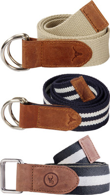 

hidekraft Men & Women Khaki, Blue, Green Genuine Leather Belt, Blue;green;khaki